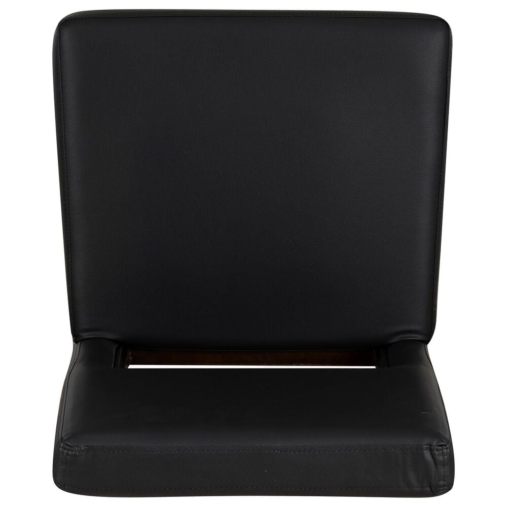 Linon Home Decor Vega Counter Stool with Black Cushion in Espresso, , large