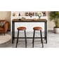FDW 55" Bar Height Pub Table in Brown and Black, , large