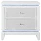 Global Furniture USA Alina 3-Piece King Upholstered Panel LED Bed with Two Nightstands in White, , large
