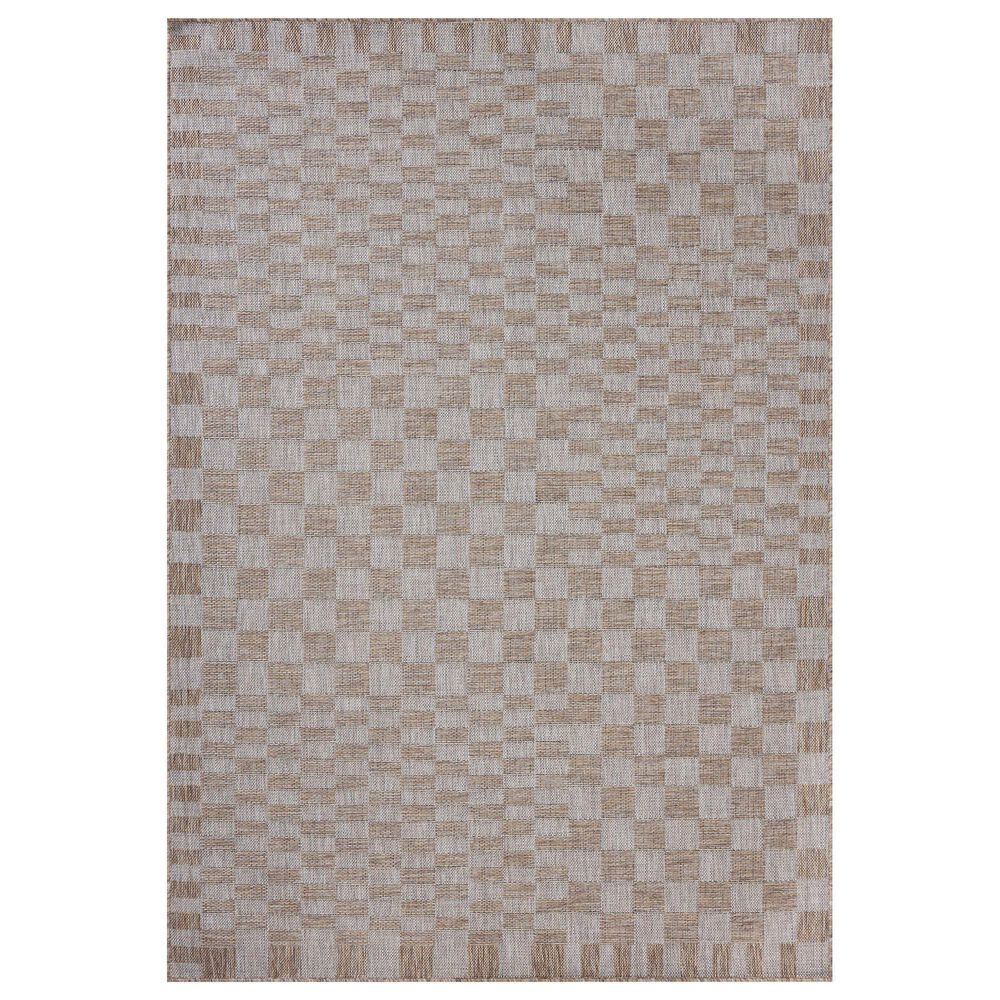Amber Lewis x Loloi Topanga 7"10" x 10" Natural and Dove Indoor/Outdoor Area Rug, , large