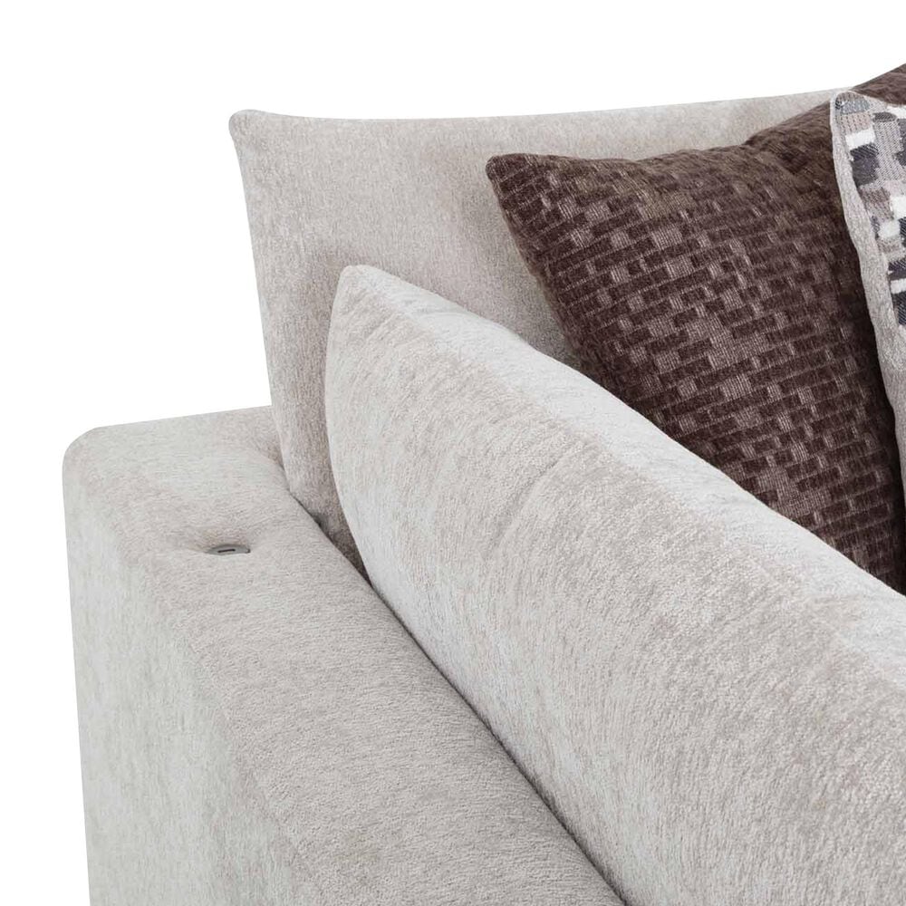 Moore Furniture Pollock 3-Piece Stationary Symmetrical Sectional in Linwood Linen, , large