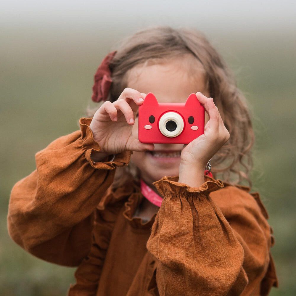 Kidamento Model C Akito The Fox Digital Camera for Children in Red, , large