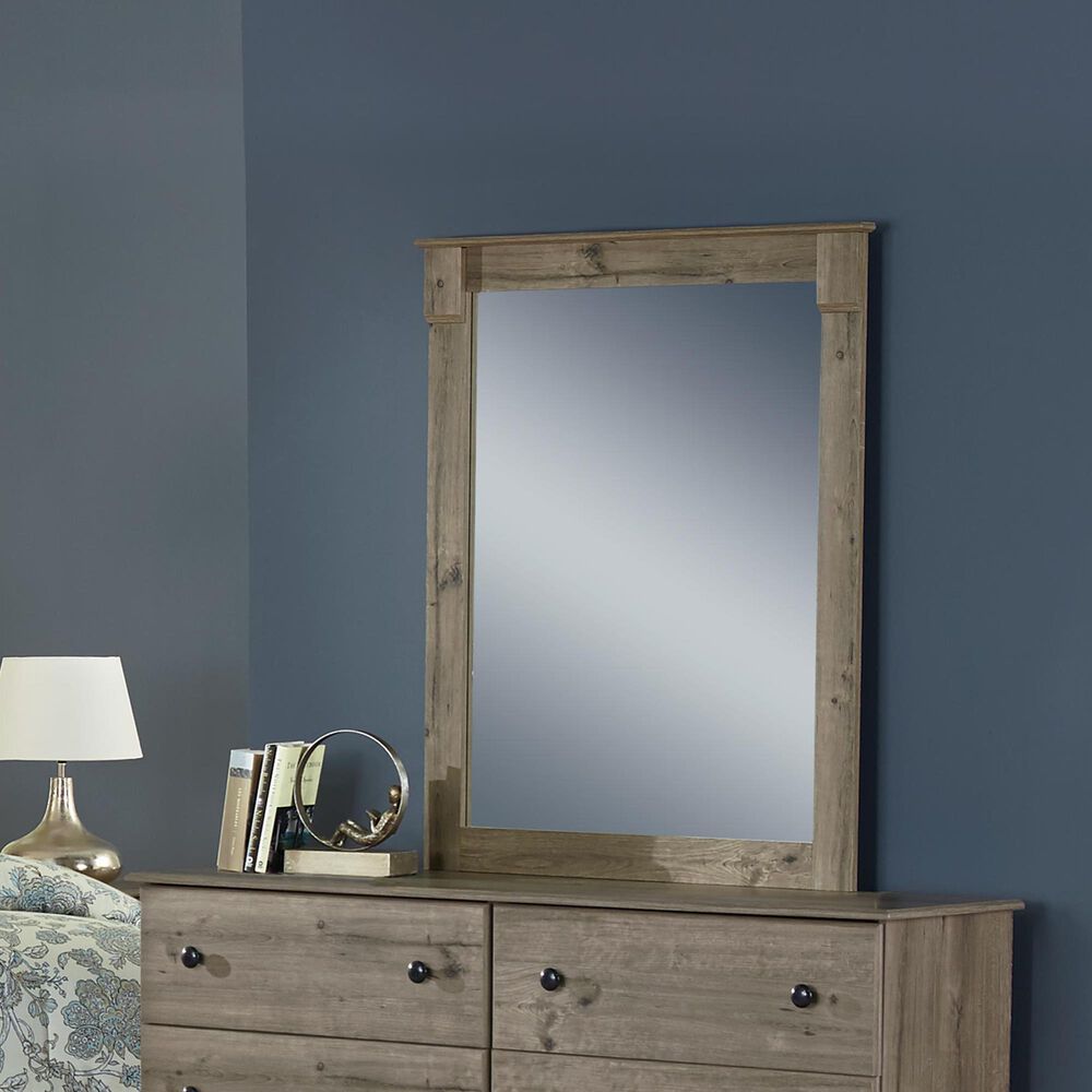 Lemoore Essential Dresser Mirror in Weathered Gray Ash, , large