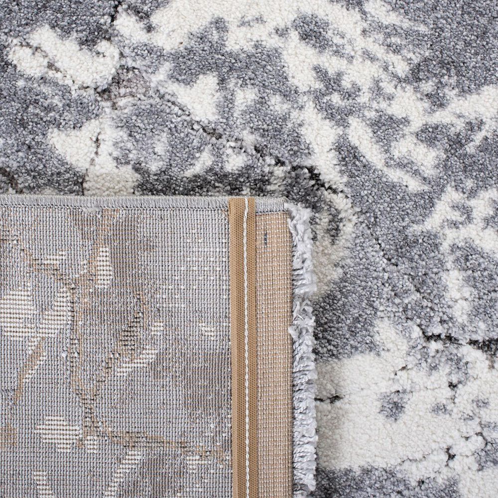 Safavieh Cyrus Shag CYR122F 2&#39;2&quot; x 9&#39; Grey and Ivory Runner, , large