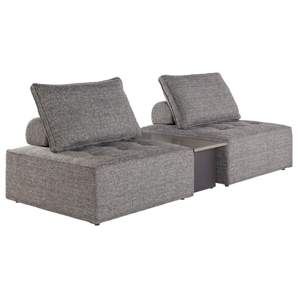 Ashley Bree Zee 3-Piece Outdoor Conversation Set with End Table in Brown, , large