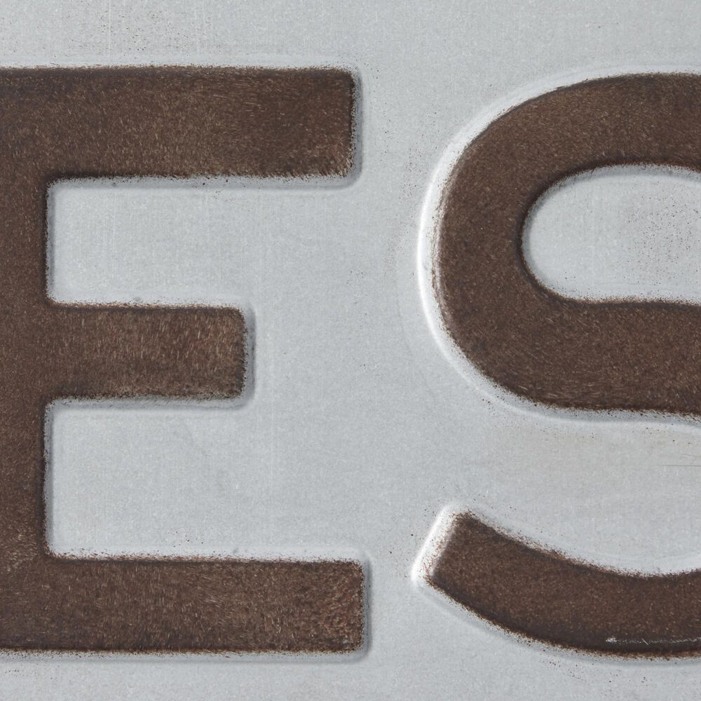 Maple and Jade 8&quot; x 37&quot; Sign Wall Decor in Brown and Grey, , large