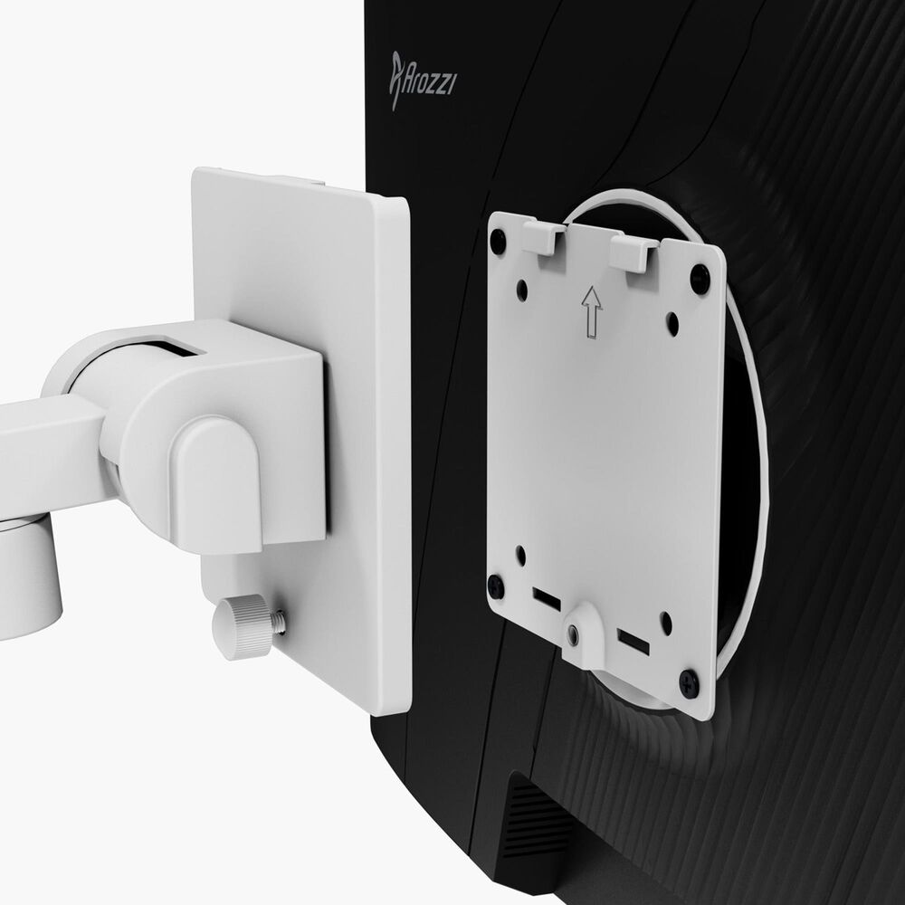 Arozzi Alzare Neo Pro Single Gas Spring Monitor Arm White, , large