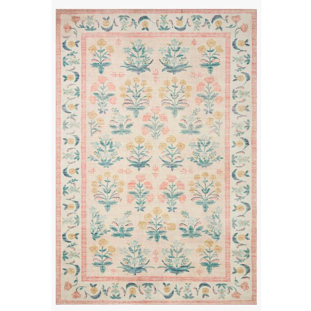 Loloi Rifle Paper Co. x Loloi Eden Mughal Rose Blush 2"-6" x 11"-6" Runner Rug, , large
