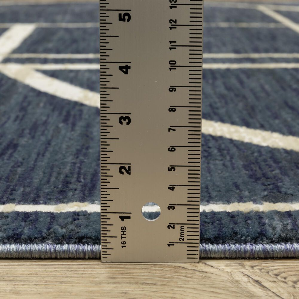 Oriental Weavers Reed 9&#39;10&quot; x 12&#39;10&quot; Blue and Ivory Area Rug, , large