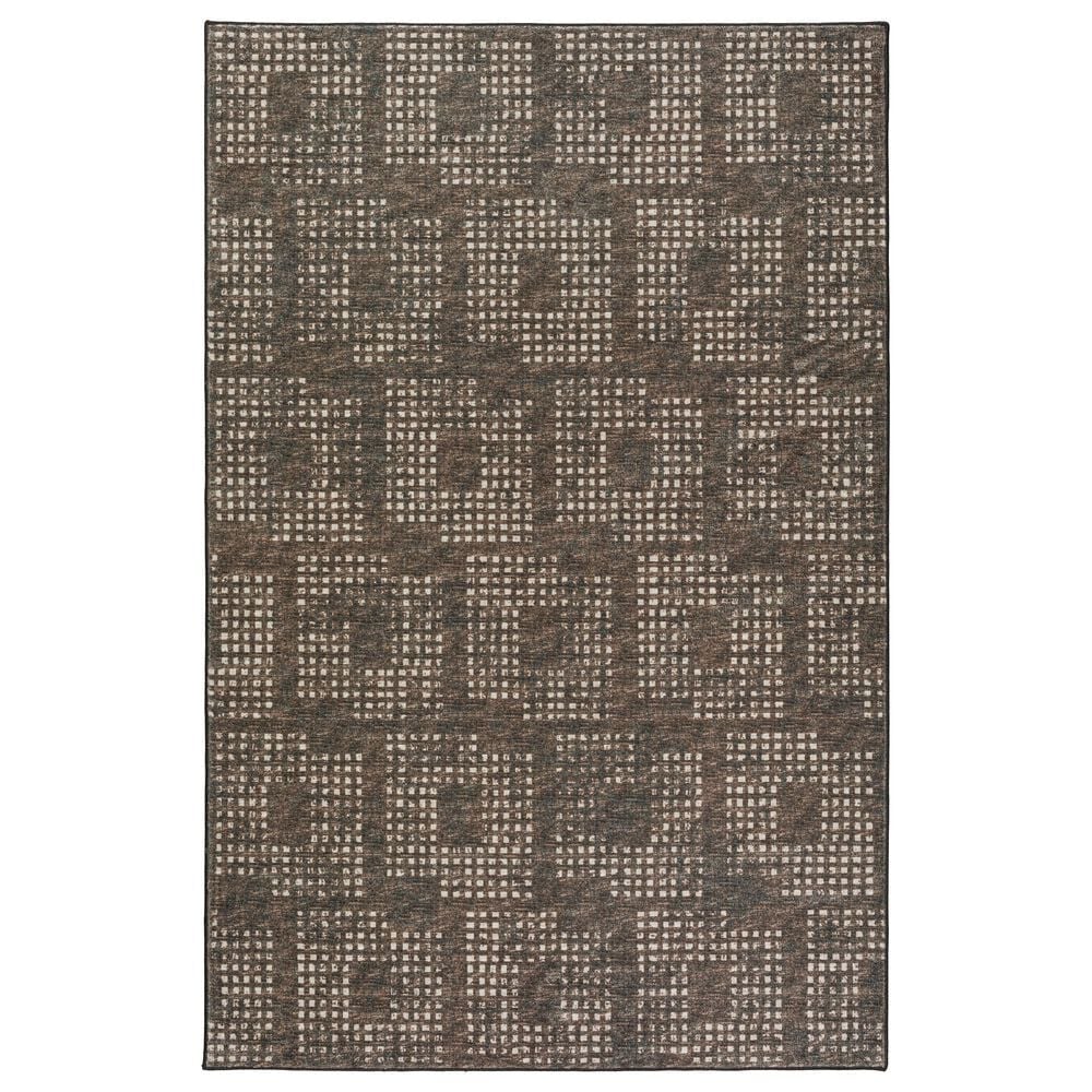 Dalyn Rug Company Delano 4" Round Chocolate Indoor/Outdoor Area Rug, , large