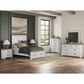 Ashley Savonport Full Storage Bed with Nightstand in White and Brown, , large