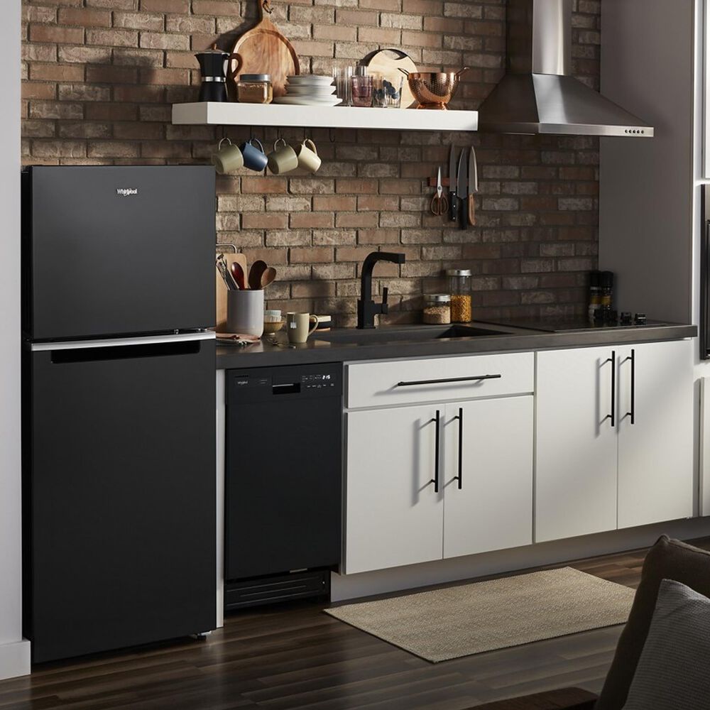 Whirlpool 11.6 Cu. Ft. Top Freezer Refrigerator in Black, , large