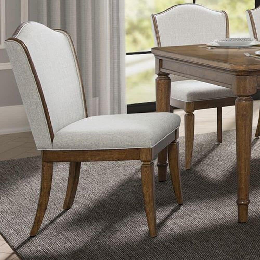 Belle Furnishings Harrison Heights 7-Piece Rectangular Dining Set in Sienna, , large