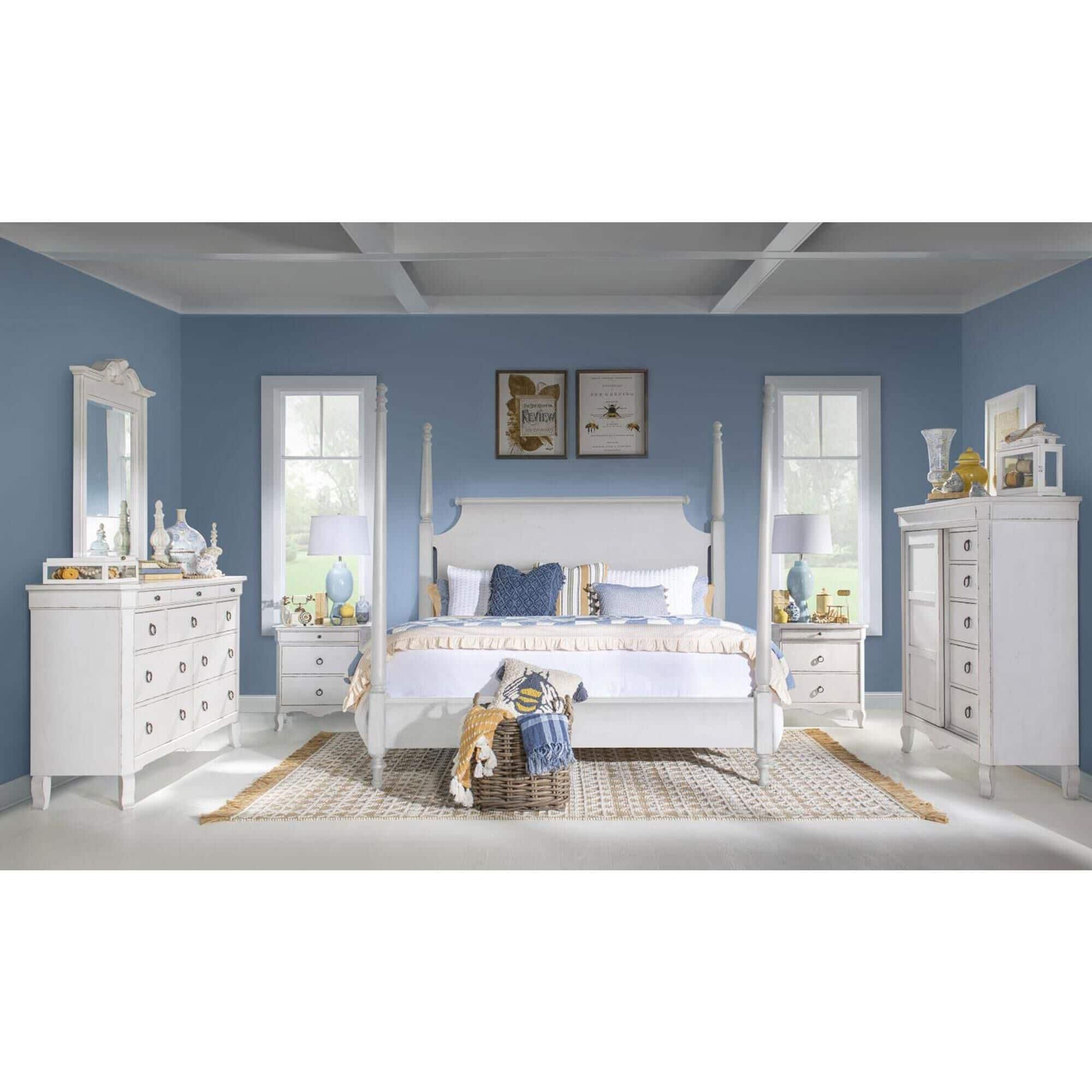 Country Living Vintage Market 10-Drawer Dresser in Picket Fence
