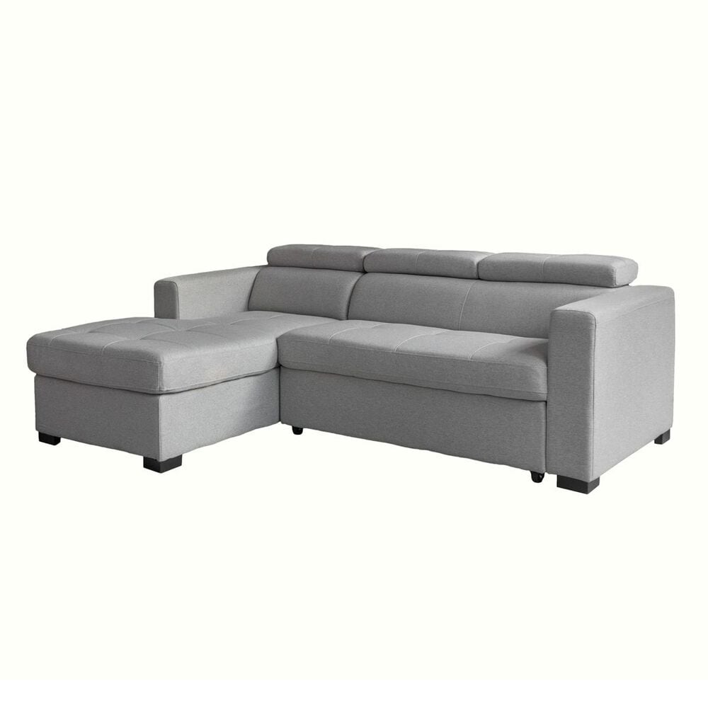 Tuscany Grove Gigi 2-Piece Left Facing Chaise with Pullout Sofa in Bates Platinum, , large