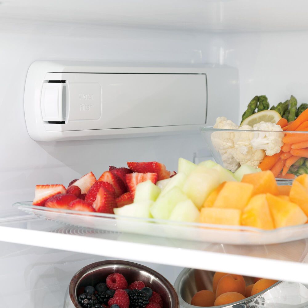 GE Profile 22.1 Cu. Ft. French-Door Refrigerator with Hands-Free AutoFil in Fingerprint Resistant Stainless Steel, , large
