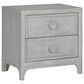 Urban Home Boho Chic 2 Drawer Nightstand in Washed White, , large