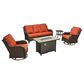 HOMLUX 5-Piece Patio Set in Orange, , large
