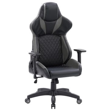 CorLiving Reaper Gaming Chair in Black and Grey, , large