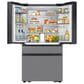 Samsung 28.6 Cu. Ft. Bespoke 4-Door French Door Refrigerator with AI Family Hub+ & AI Vision Inside in Charcoal Glass & Stainless Steel, , large