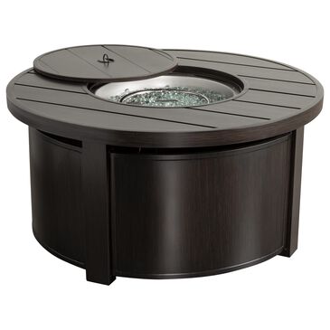Loft San Miguel 44" Round Slat Firepit in Antique Copper, , large