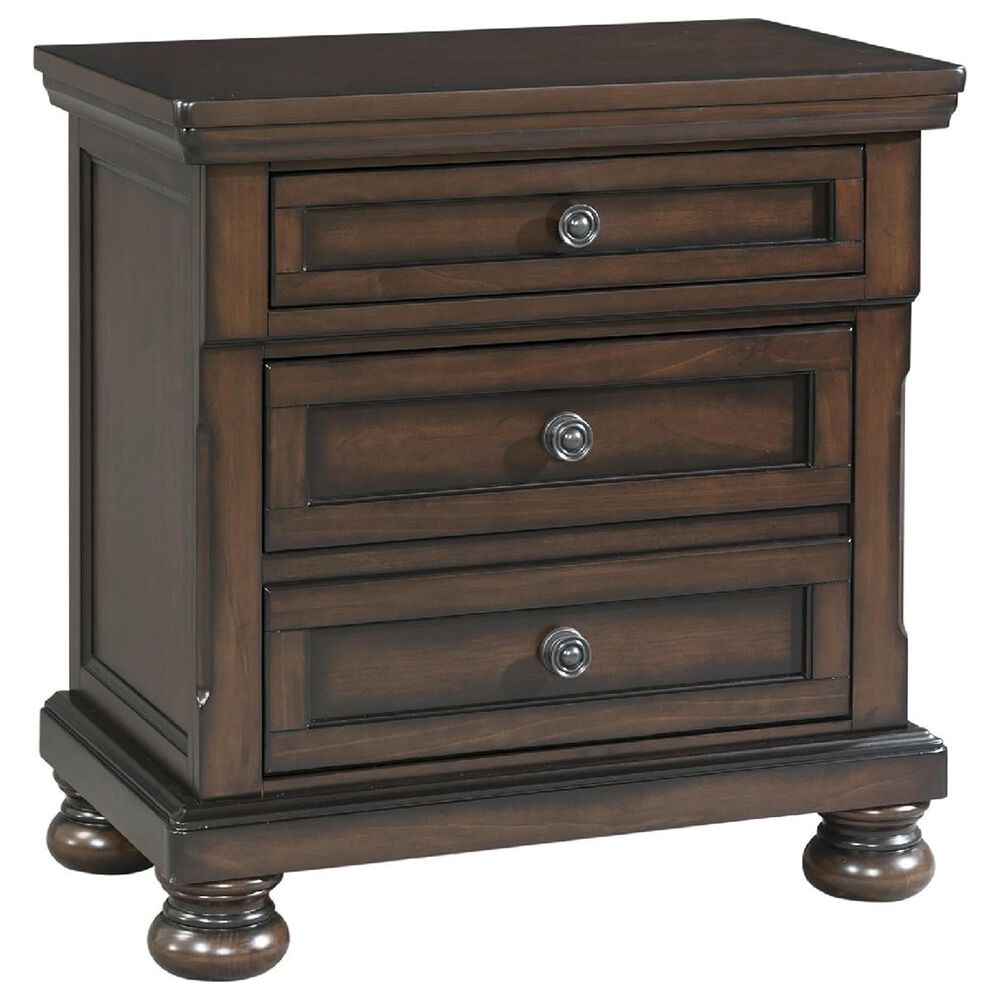 Mayberry Hill Kingston 3-Drawer Nightstand in Dark Walnut, , large