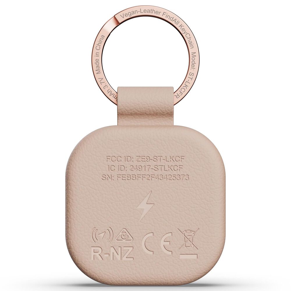 Satechi Vegan-Leather FindAll Keychain in Desert Rose, , large