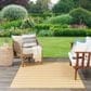 Nourison Positano POS03 Yellow and Ivory 4" x 6" Indoor/Outdoor Area Rug, , large