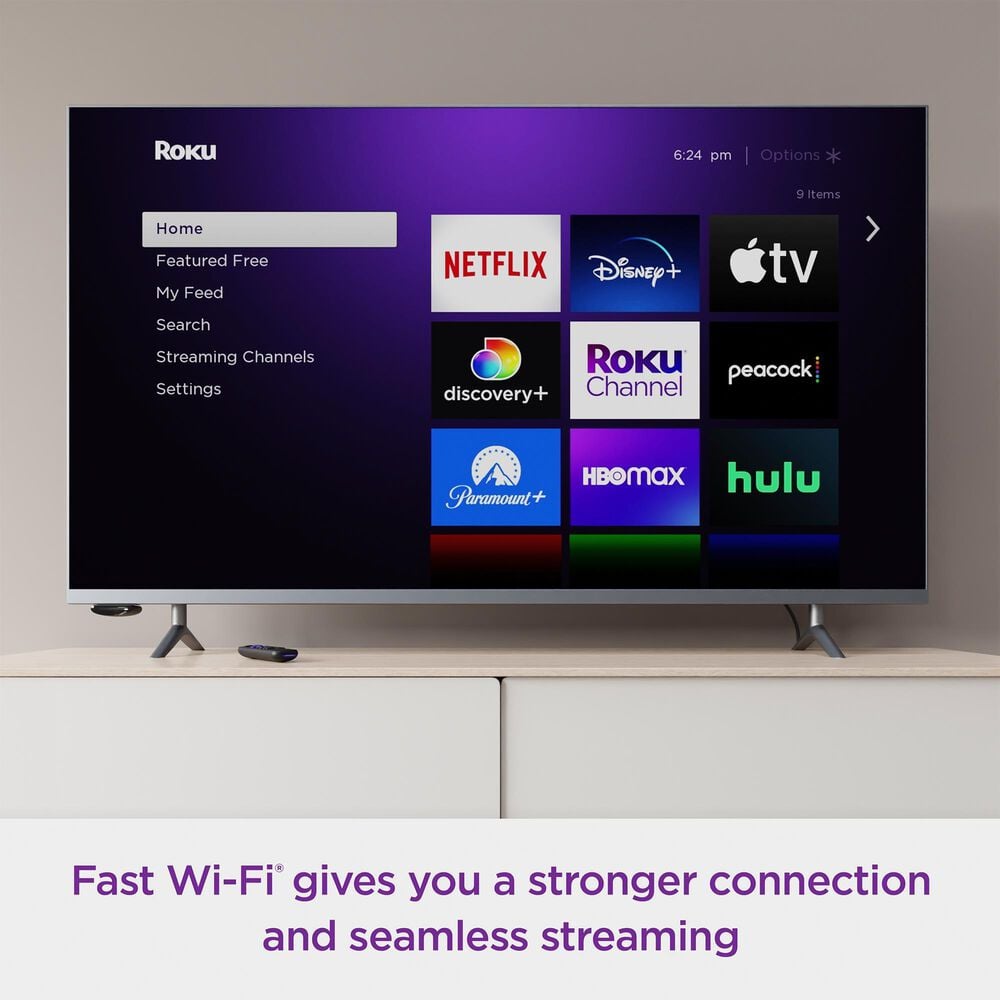 Roku Express 4K+ | Streaming Player HD/4K/HDR with Roku Voice Remote with TV Controls, includes Premium HDMI Cable, , large