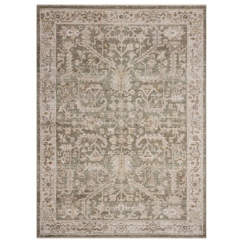 Loloi Pace Forrest and Natural 5"3" Round Area Rug, , large