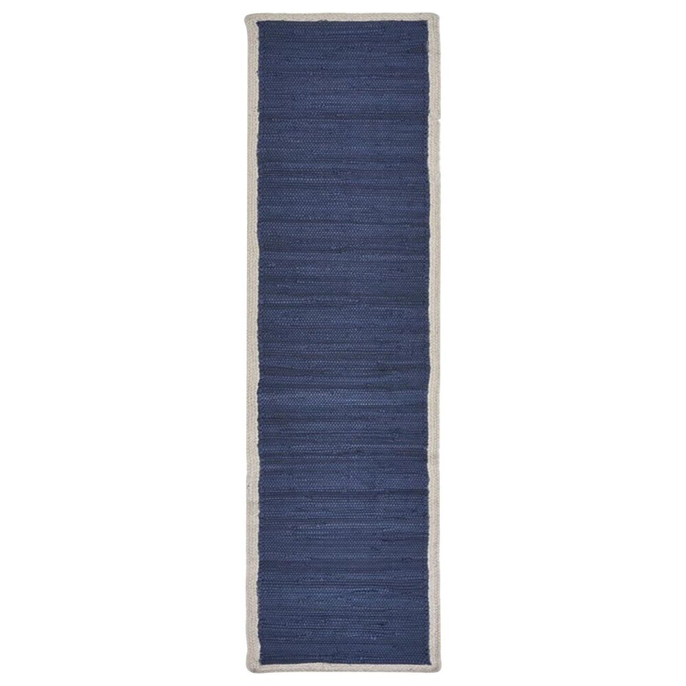 L.R. Home 1"4" x 6"8" Rectangle Table Runner in Indigo, , large