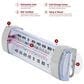 Kitchen Supply Thermometer for Column Refrigerator and Freezer in White and Silver, , large