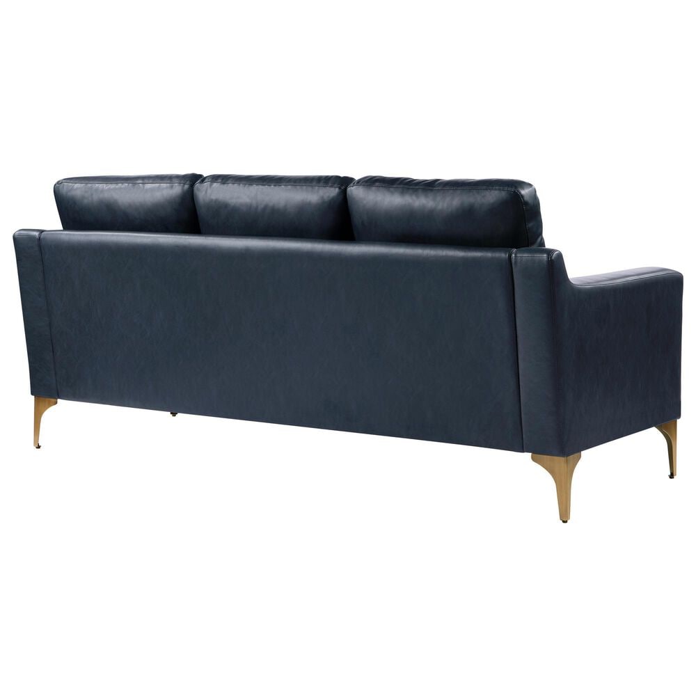 Lifestyle Solutions Fletcher Stationary Sofa in Navy Blue, , large