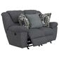 Catnapper Trifecta Manual Reclining Rocking Loveseat in Smoke, , large