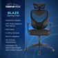 Raynor Group Blaze Gaming Chair in Black, , large