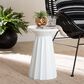 Baxton Studio Ulmer Patio Side Table in White, , large