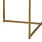 Walker Edison Alissa Coffee Table in Faux Marble and Gold, , large