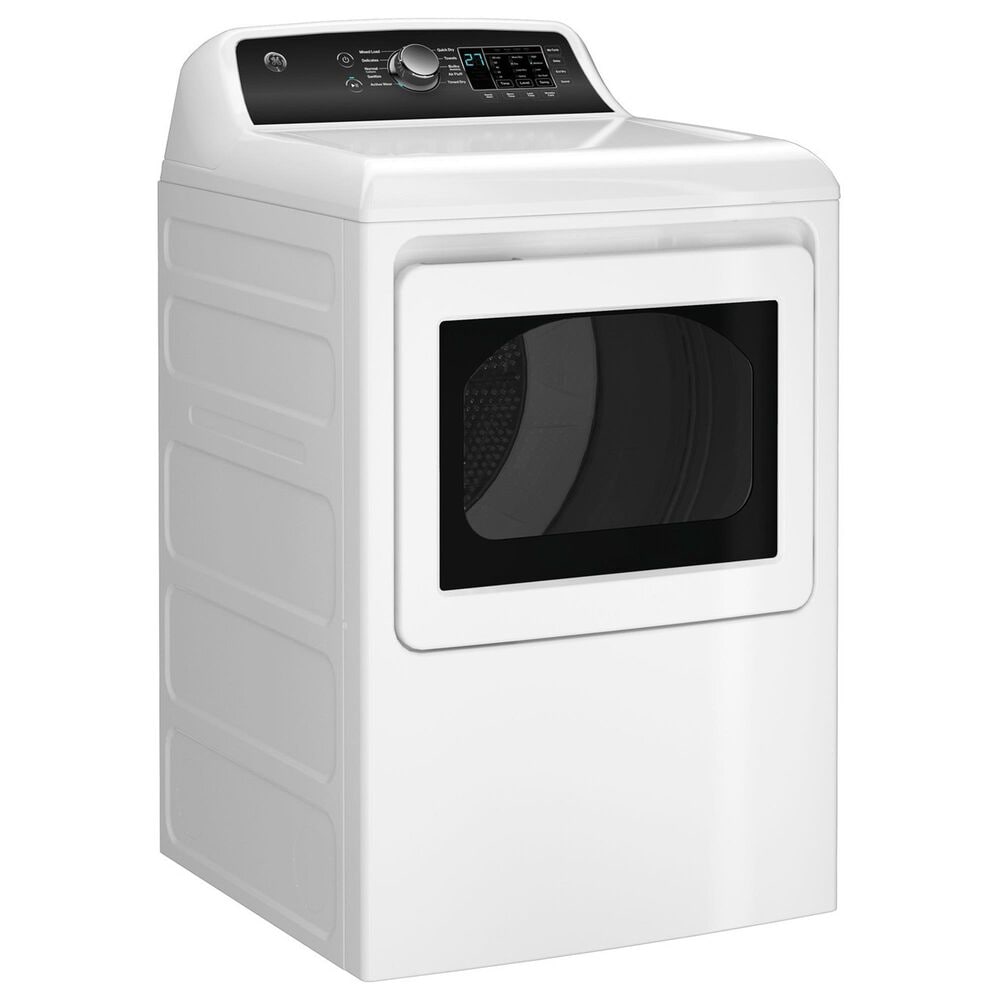 GE Appliances 2-Piece Laundry Pair with Electric Dryer In White , , large