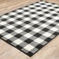 Oriental Weavers Marina Black and Ivory 7"10" x 10"10" Indoor/Outdoor Area Rug, , large