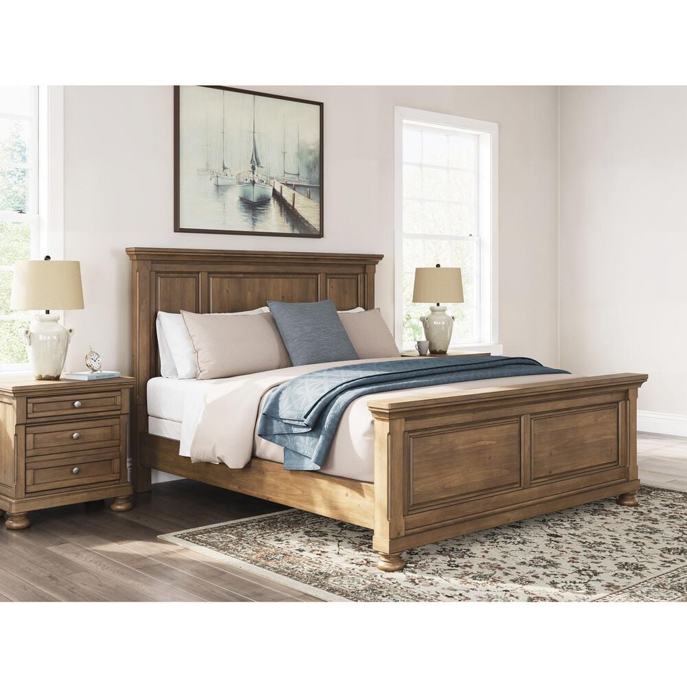 Ashley Feddinger California King Panel Bed in Chestnut Brown, , large