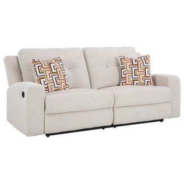 Ashley Danum Manual Reclining Sofa in Stone, , large