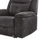 Ashley Brysonview Manual Zero Wall Recliner in Charcoal, , large