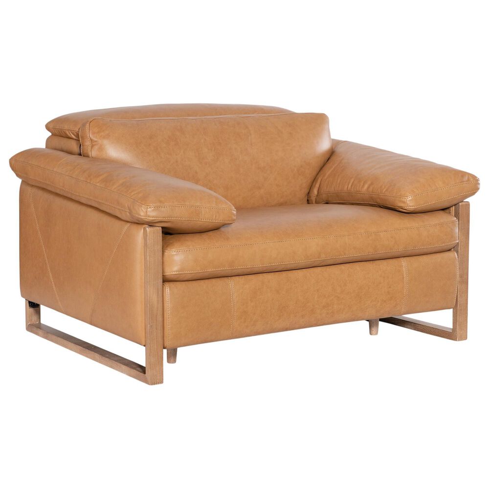 Hooker Furniture Jericho Power Recliner with Power Headrest in Dallas Toffee, , large