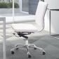 Zuo Modern Lider Plus Office Chair in White and Silver, , large