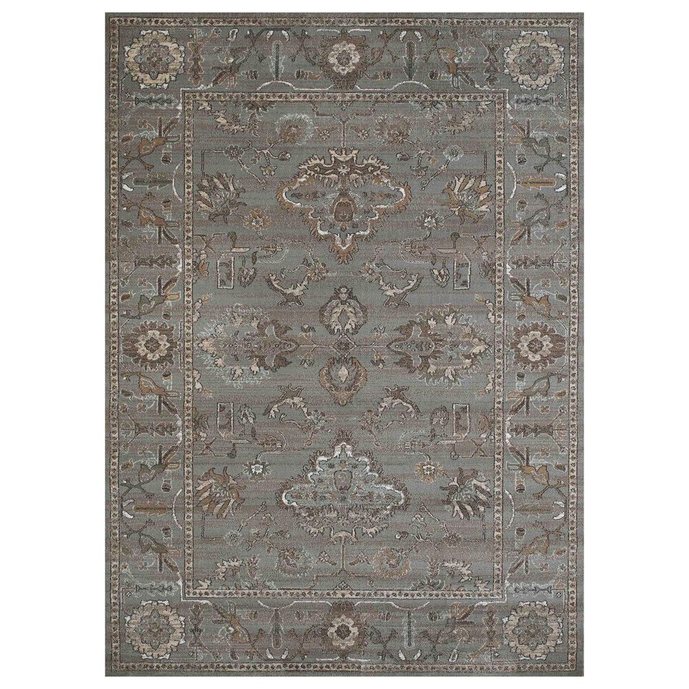 Radici USA Colloseo 3562 7'10" x 10'6" Grey Area Rug, , large