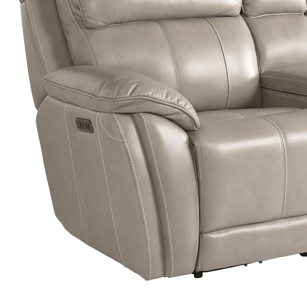 Bassett Levitate Power Reclining Console Loveseat in Nickel, , large