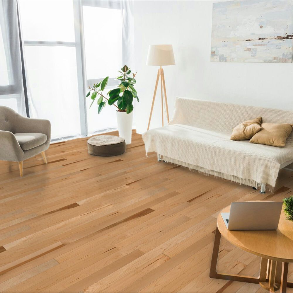 Lauzon Essential Natural 3 1/4" Maple Solid Hardwood, , large