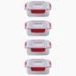 Joseph Joseph Nest Lock 8-Piece Rectangular Food Container Set in Red, , large