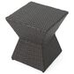 Hearth and Haven Calhoun Outdoor Square End Table in Brown, , large