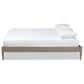 Baxton Studio Laure Full Platform Bed Frame in Weathered Grey, , large